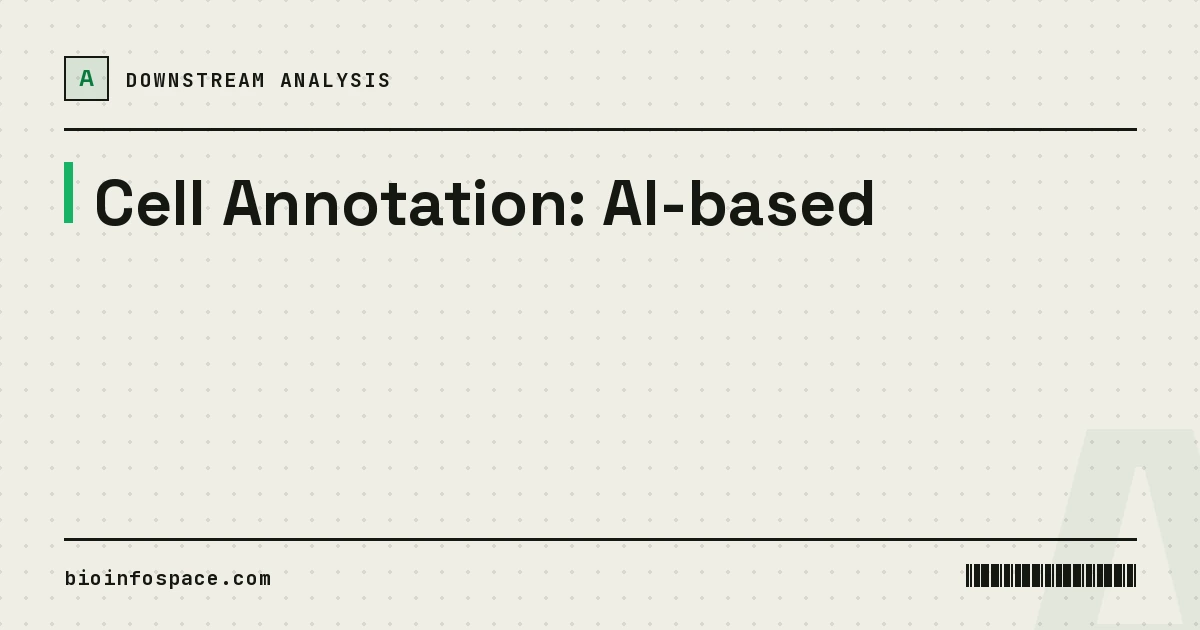 Cell Annotation: AI-based