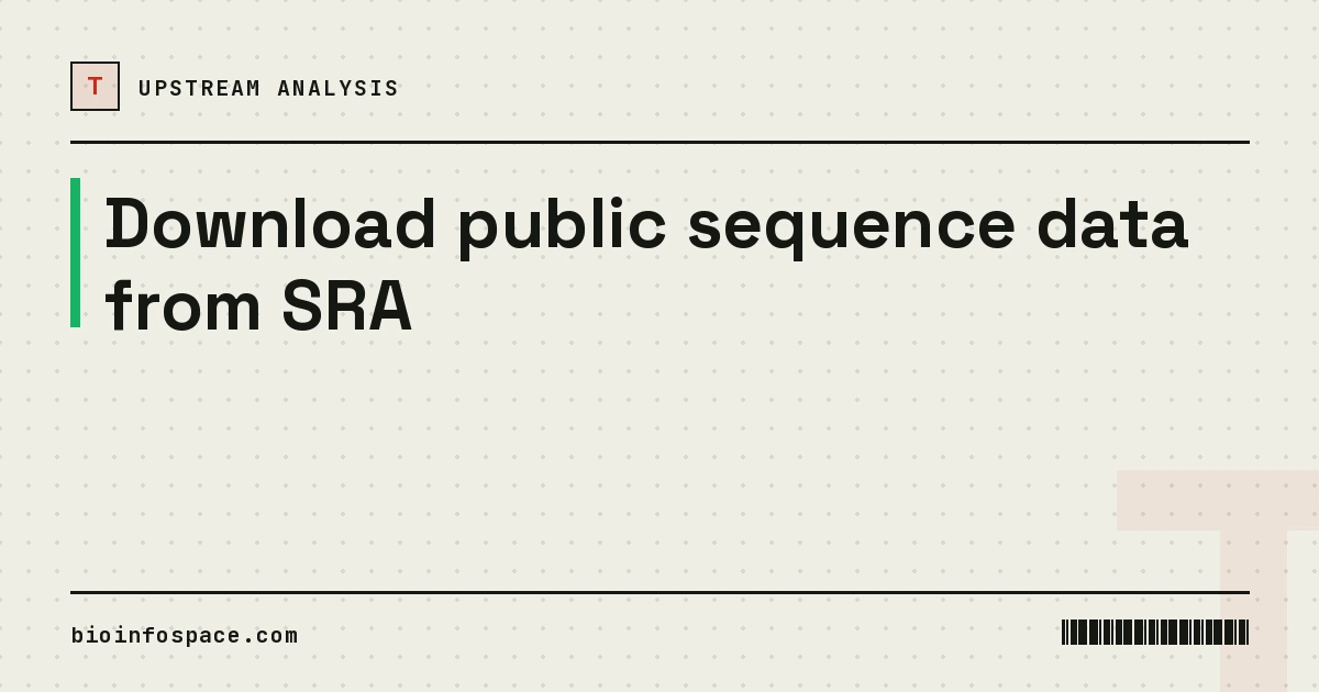 Download public sequence data from SRA