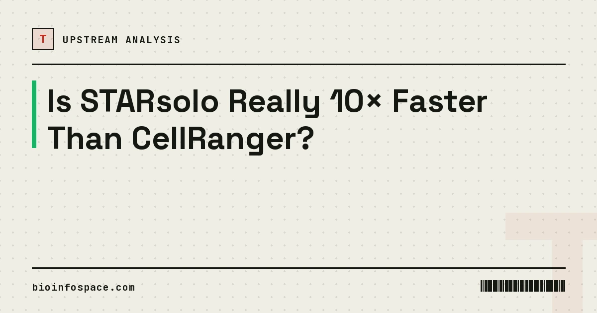 Is STARsolo Really 10× Faster Than CellRanger?