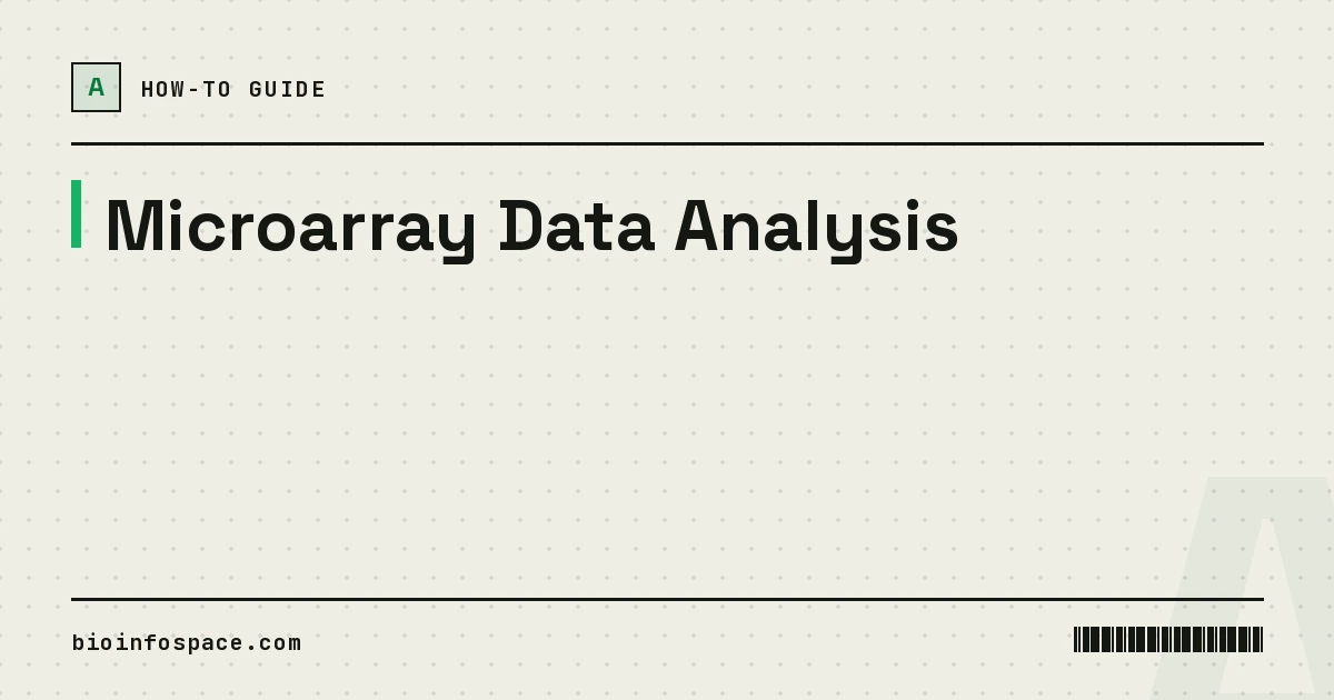 Microarray Data Analysis