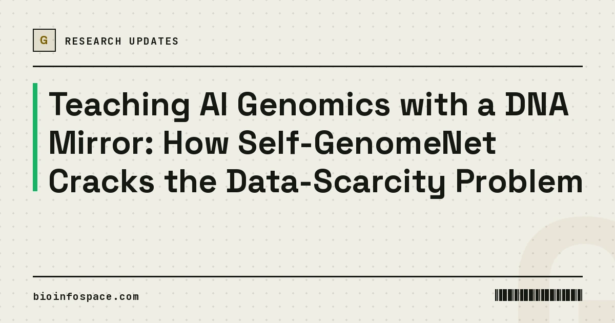 Teaching AI Genomics with a DNA Mirror: How Self-GenomeNet Cracks the Data-Scarcity Problem
